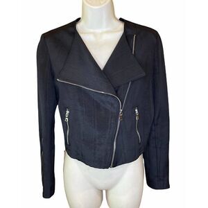J'amy Tarr Jet Black Motto Jacket XS